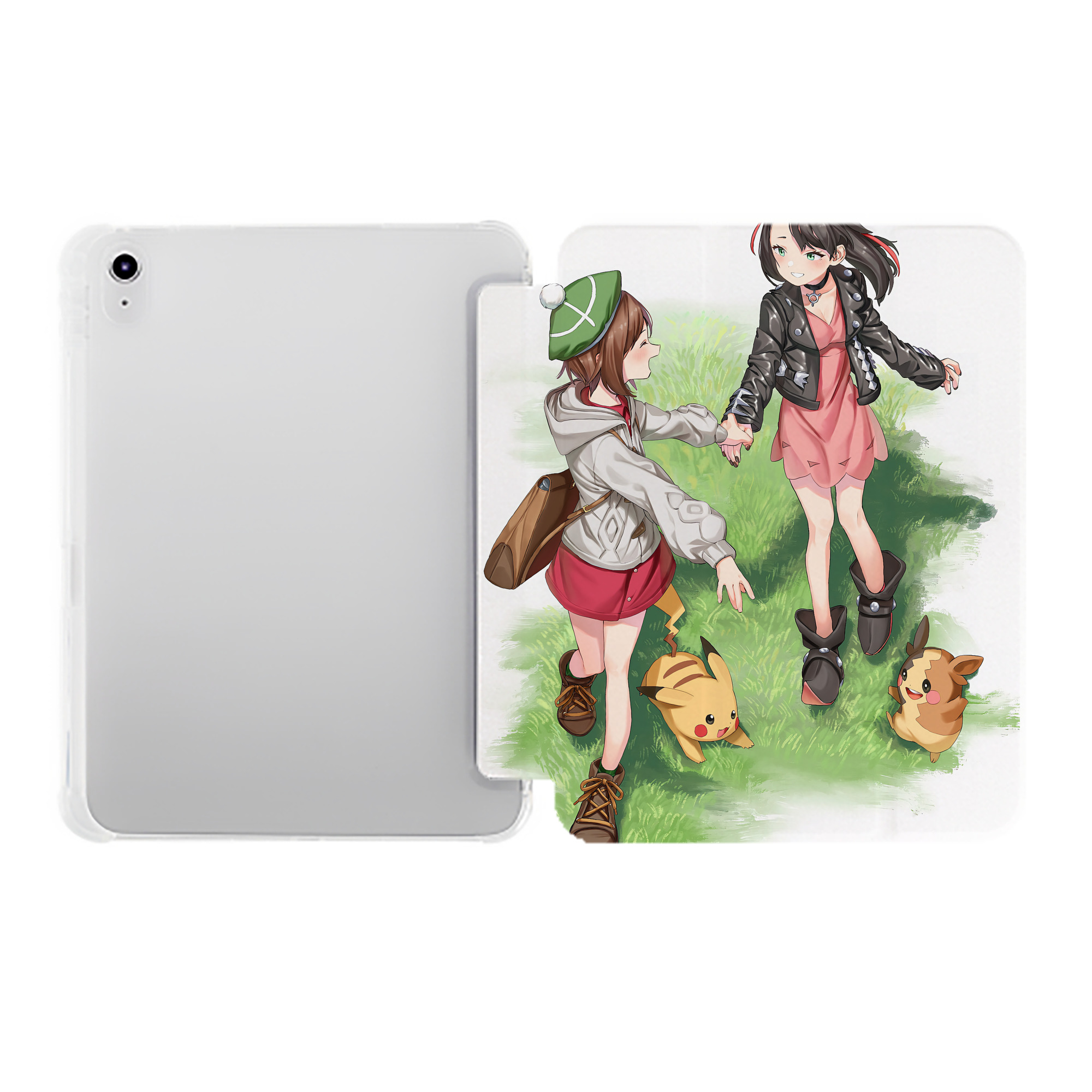 （画像用） ポケットモンスター Pokémon IPad ケース ペン収納付き 三つ折りスタンド PUレザー×シリコン 対応機種9.5/10.5/10.9インチ